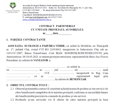 Contract Parteneriat